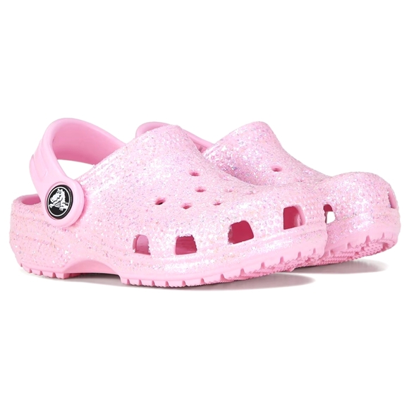 CROCS Other - Crocs Girls Classic Glitter Clogs